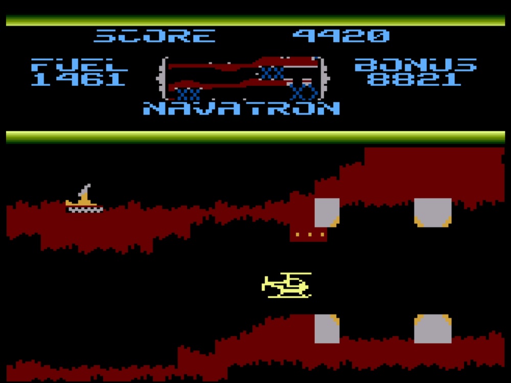 Gameplay of Fort Apocalypse for Atari 8 Bit